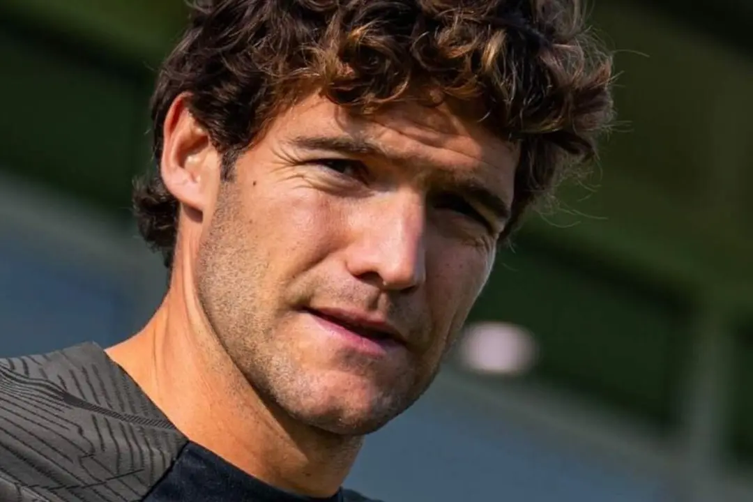 Marcos Alonso durante un entrenamiento