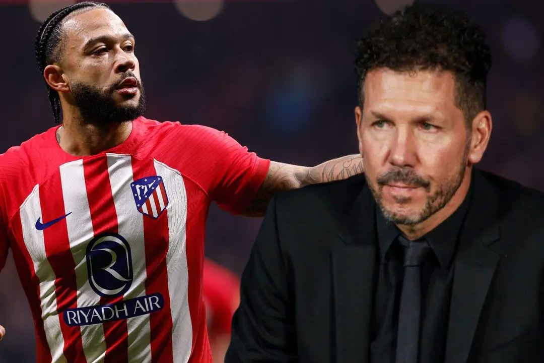 Simeone manda un mensaje a Memphis Depay en rueda de prensa