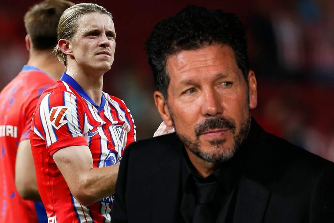Simeone explicado a Conor Gallagher su objetivo
