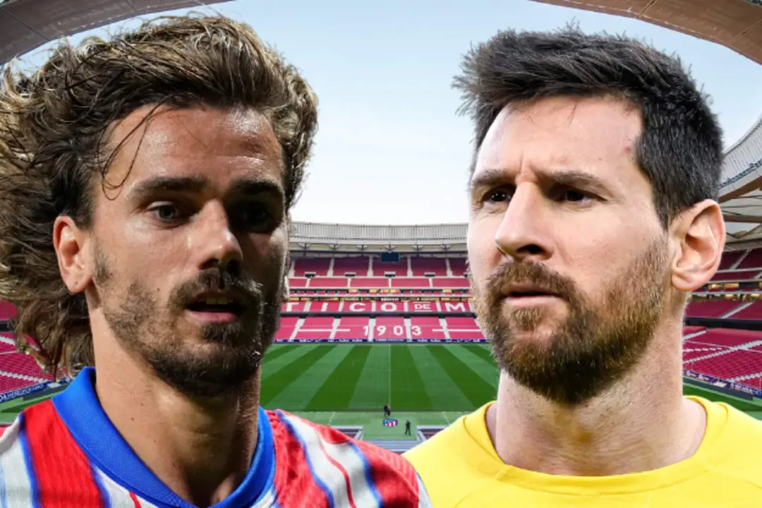 Reencuentro entre Griezmann y Messi
