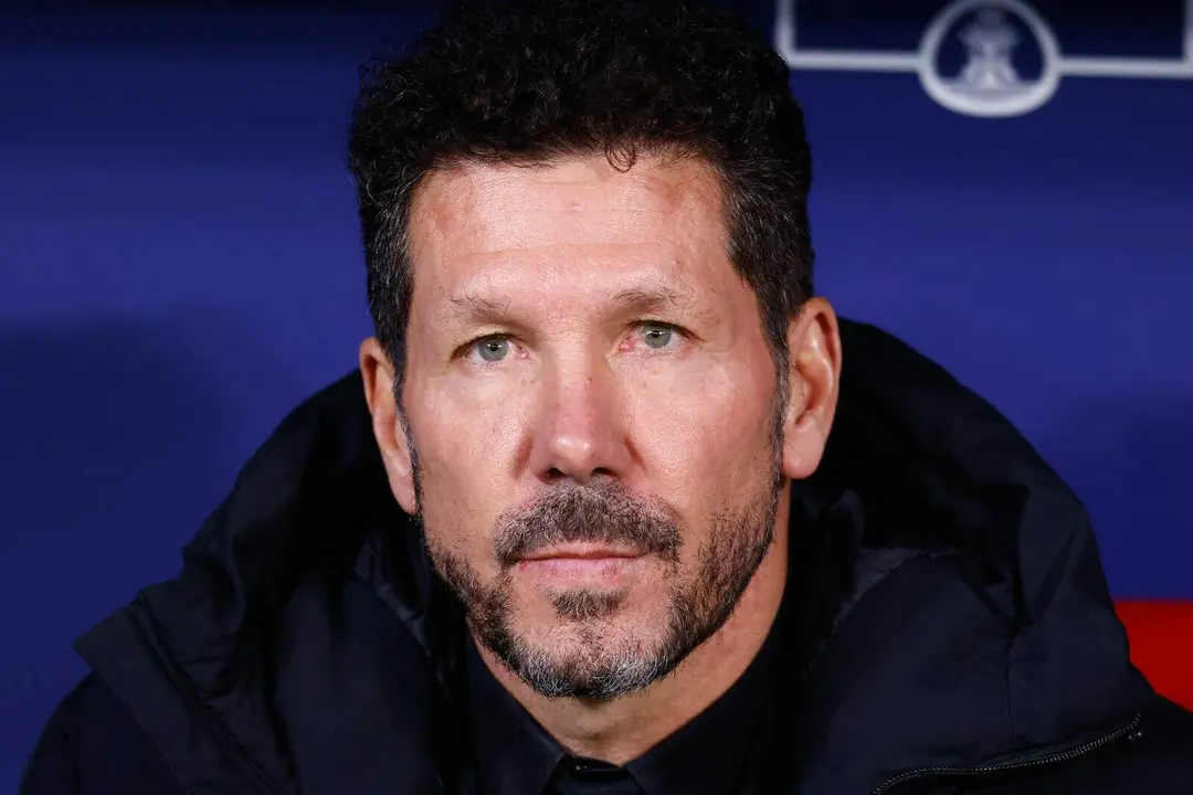 Simeone en un partido