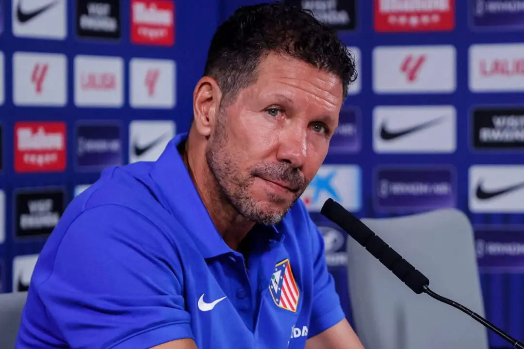 Simeone en rueda de prensa