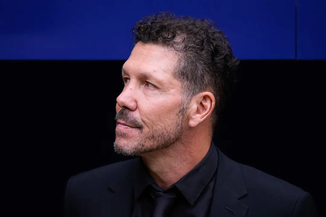 Simeone durante el partido