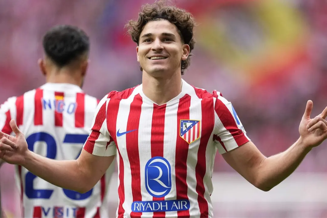 El argentino celebra uno de sus tantos