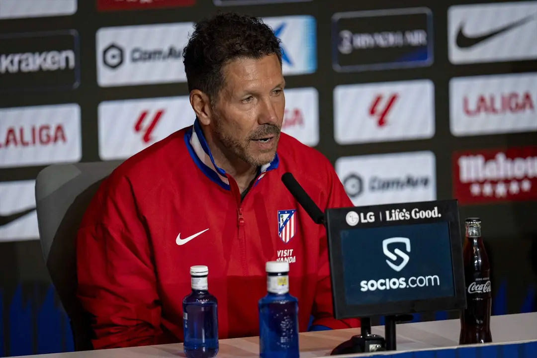 Simeone antes de enfrentar al Betis