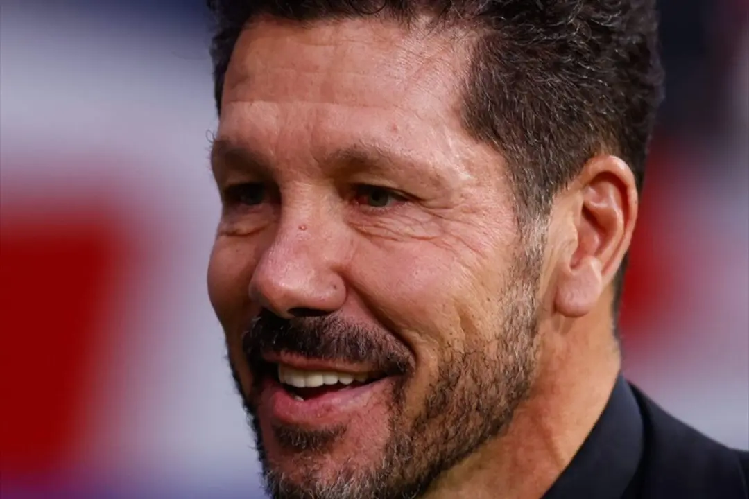 Simeone muy feliz
