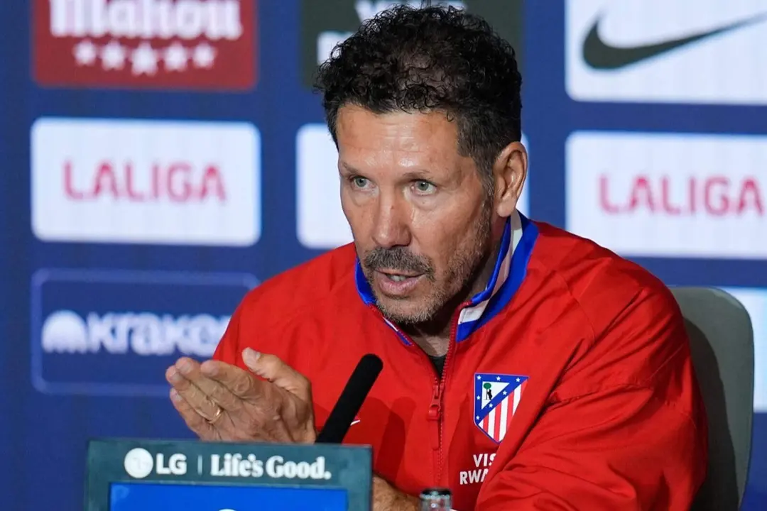 Diego Pablo Simeone en rueda de prensa
