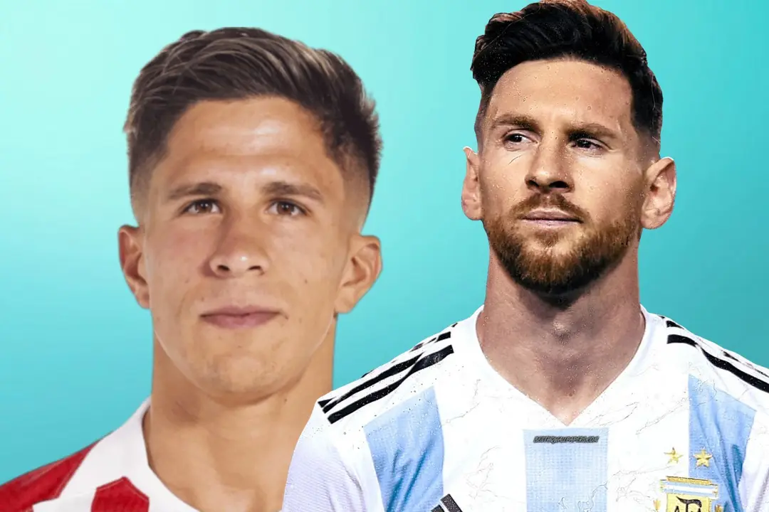 Giuliano idolatra al "10" de Scaloni. (Fuente: Canva Pro)
