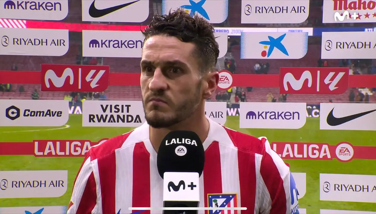 Koke hizo autocr&iacute;tica | Fuente (Movistar)