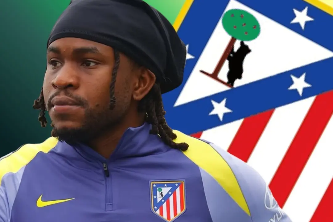 Lookman con el Atl&eacute;tico | Fuente (@Atleti y Canva)