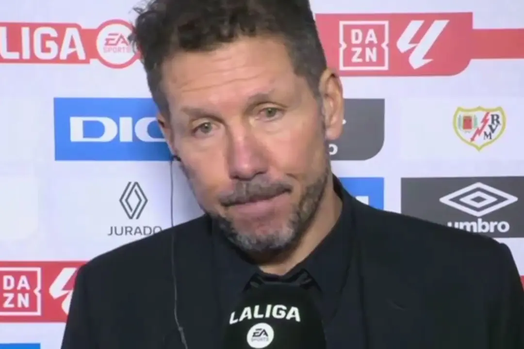 Simeone da la cara ante la prensa | Fuente @DAZN