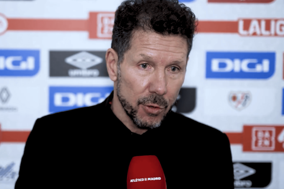 Simeone tras un partido | Fuente (@Atleti)