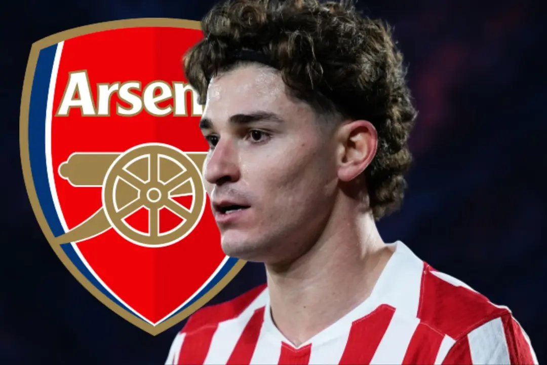El Arsenal fija su objetivo en Juli&aacute;n Alvarez | Fuente (Canva, @Atleti)