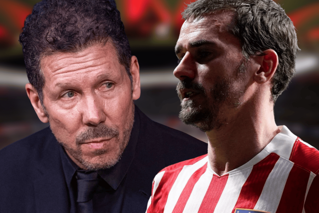 Simeone despide a Griezmann | Fuente (La Raz&oacute;n, ElDesmarque, Canva)