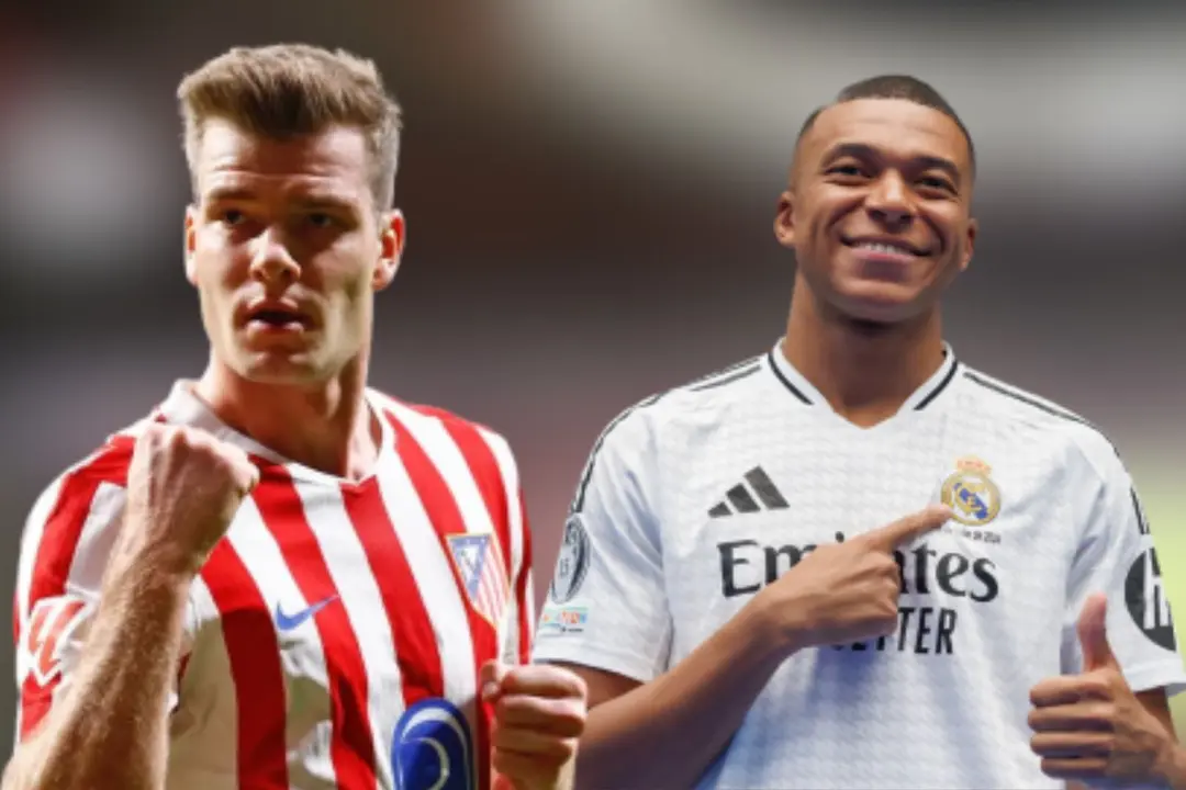 Alexander Sorloth supera a Kylian Mbapp&eacute; en el momento clave del Atl&eacute;tico de Madrid | Fuente: Alexander Sorloth (Instagram), Real Madrid CF