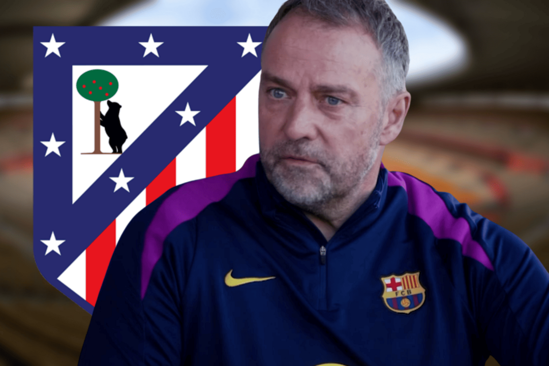 Flick, preocupado por el c&eacute;sped del Metropolitano | Fuente (FC Barcelona, Canva)