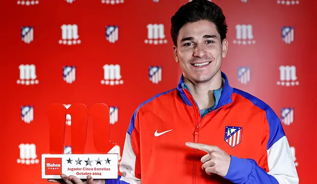 Juli&aacute;n &Aacute;lvarez y Mahou | Fuente @Atleti