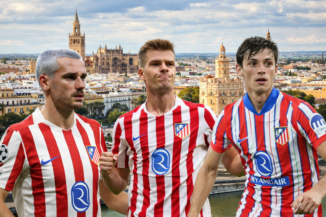Ser&aacute; un d&iacute;a especial en Sevilla para Griezmann, Le Normand y Sorloth