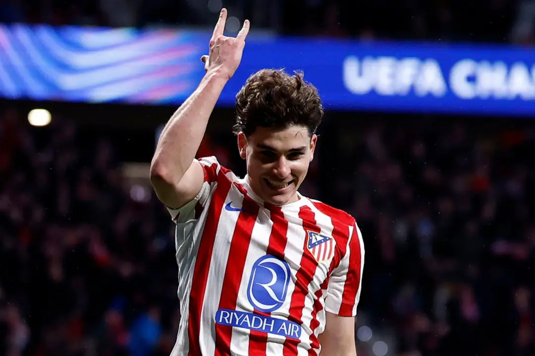Juli&aacute;n celebrando uno de sus goles | Fuente: (@Atleti)