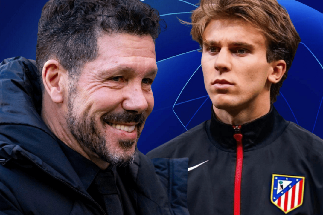 Simeone ya tiene a su recambio | Fuente (@Atleti, @pablobarrios, UEFA, Canva)