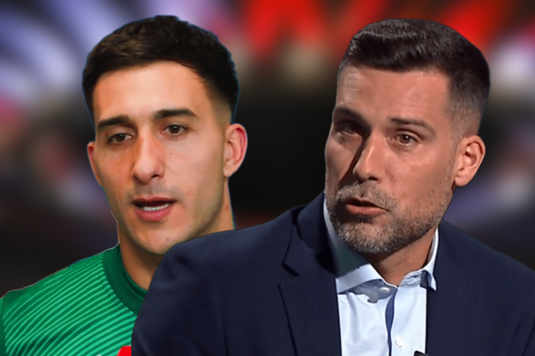 Moy&aacute; se rinde a Musso | Fuente (@MPlusDeportes, @Atleti y Canva)