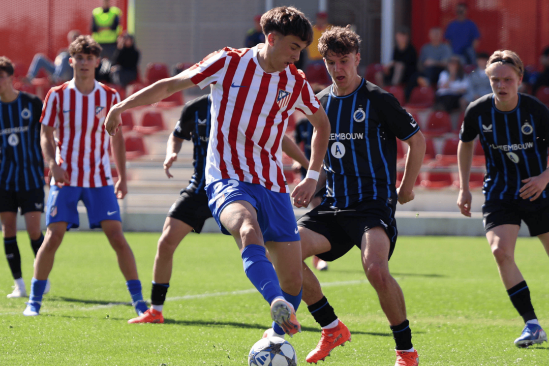 El Atl&eacute;tico cay&oacute; ante el Brujas en la Youth League | Fuente (@AtletiAcademia)