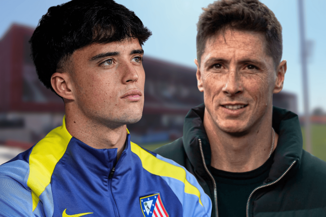 Bo&ntilde;ar se deshizo en elogios hacia Torres | Fuente (@AtletiAcademia, @javier_6bf)