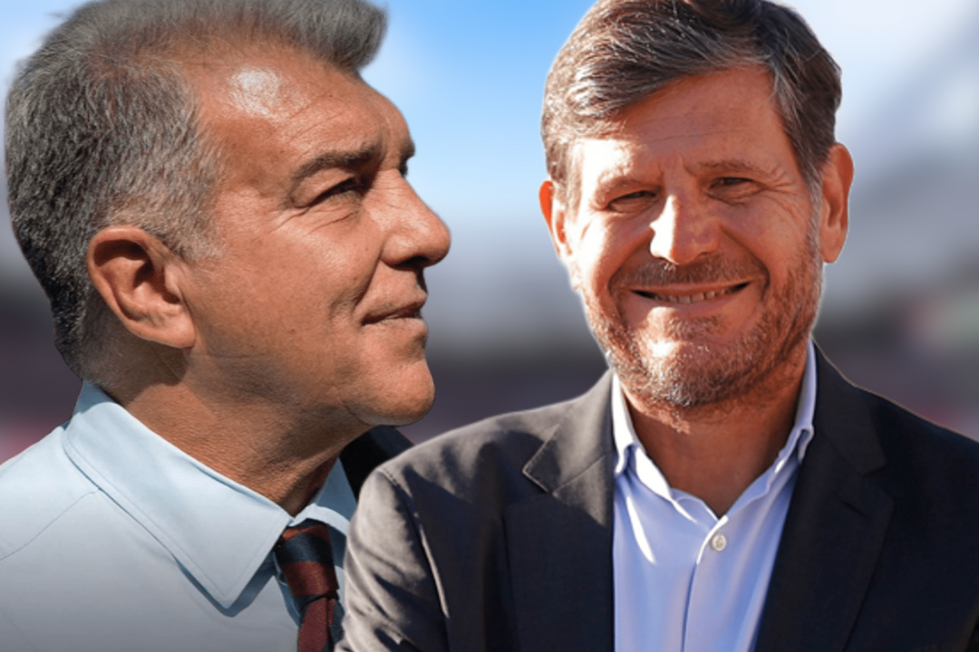 Guerra entre Mateu y Laporta por este fichaje | Fuente (@Atleti, @JoanLaportaFCB y CANVA)