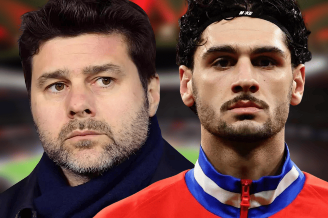 Pochettino junto a Cardoso | Fuente (AFP, Canva, @Atleti)