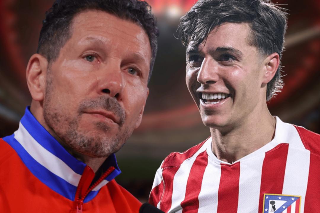 Simeone no puede contar con la joya del Atl&eacute;tico Madrile&ntilde;o | Fuente (@Atleti, @arnauortiz_, Canva)