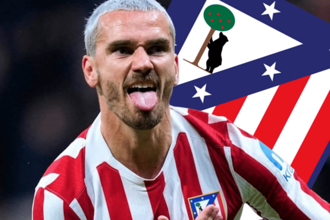 Griezmann en su despedida con el Atl&eacute;tico | Fuente (@antogriezmann_, Canva)