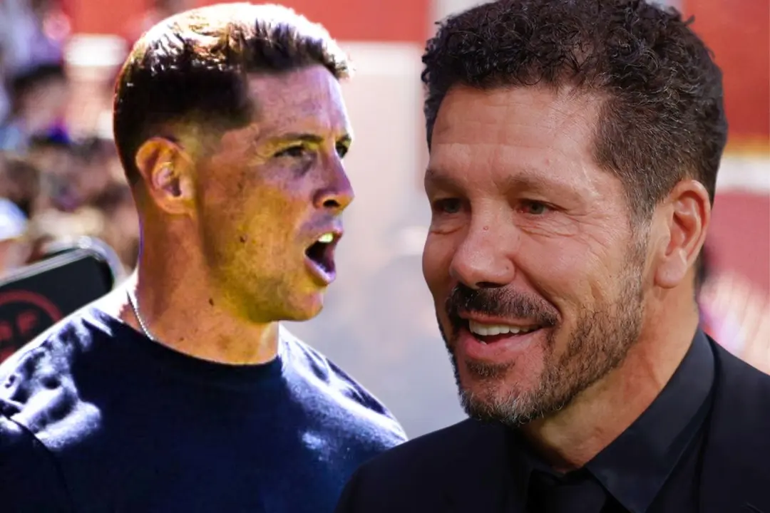 Fernando Torres y Diego Simeone | Fuente: @Atleti