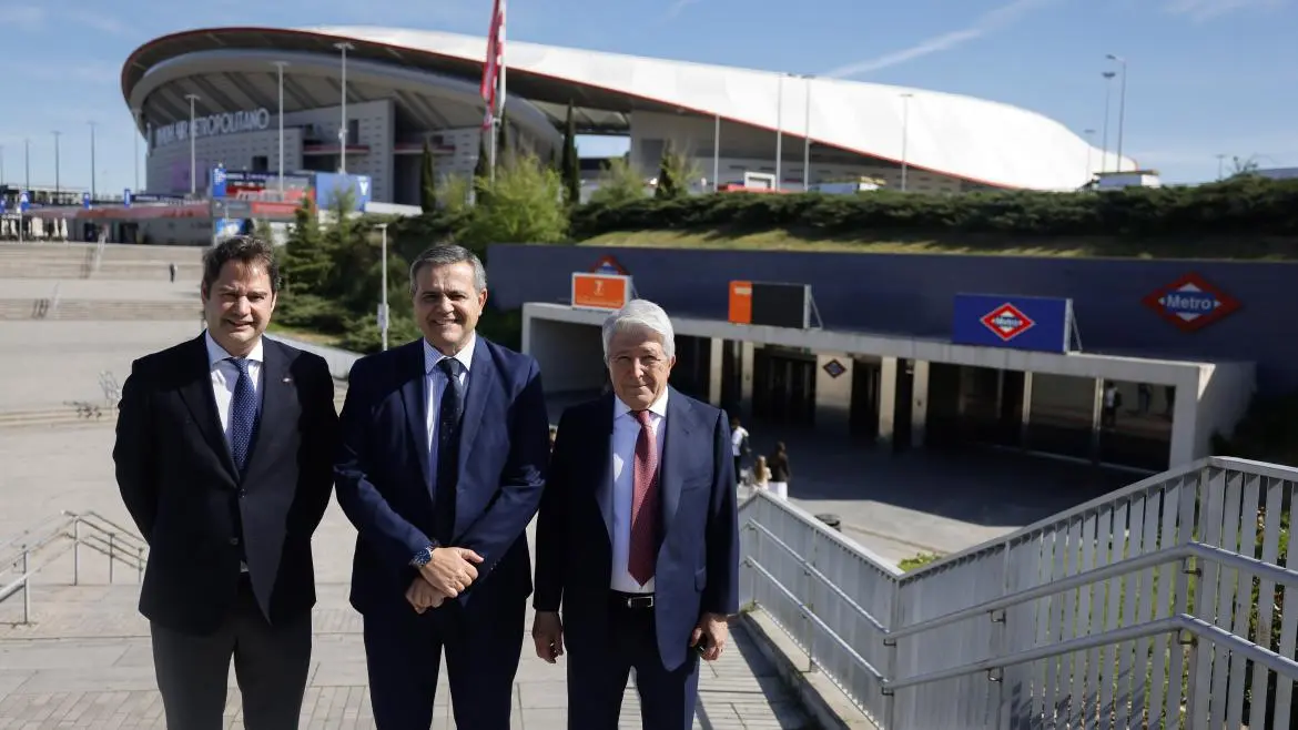 Enrique Cerezo present&oacute; nuevos accesos al Metropolitano | Fuente Comunidad Madrid