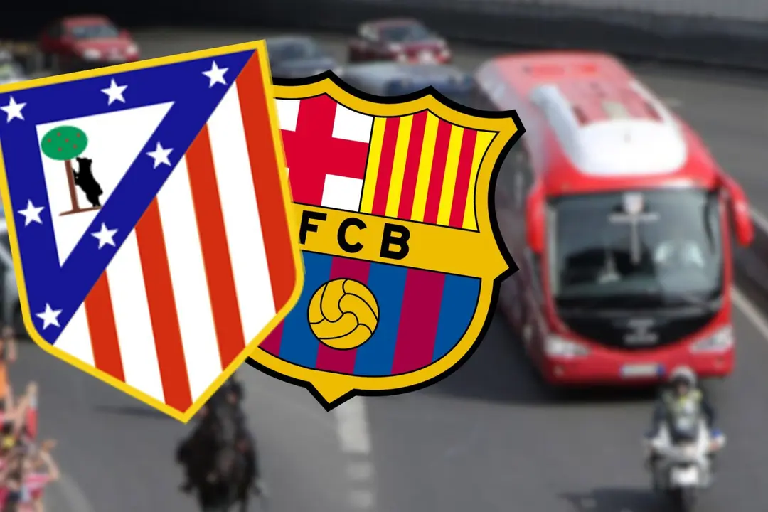 Nuevo ataque al Atl&eacute;tico en Barcelona | Fuente (Canva, @Atleti))