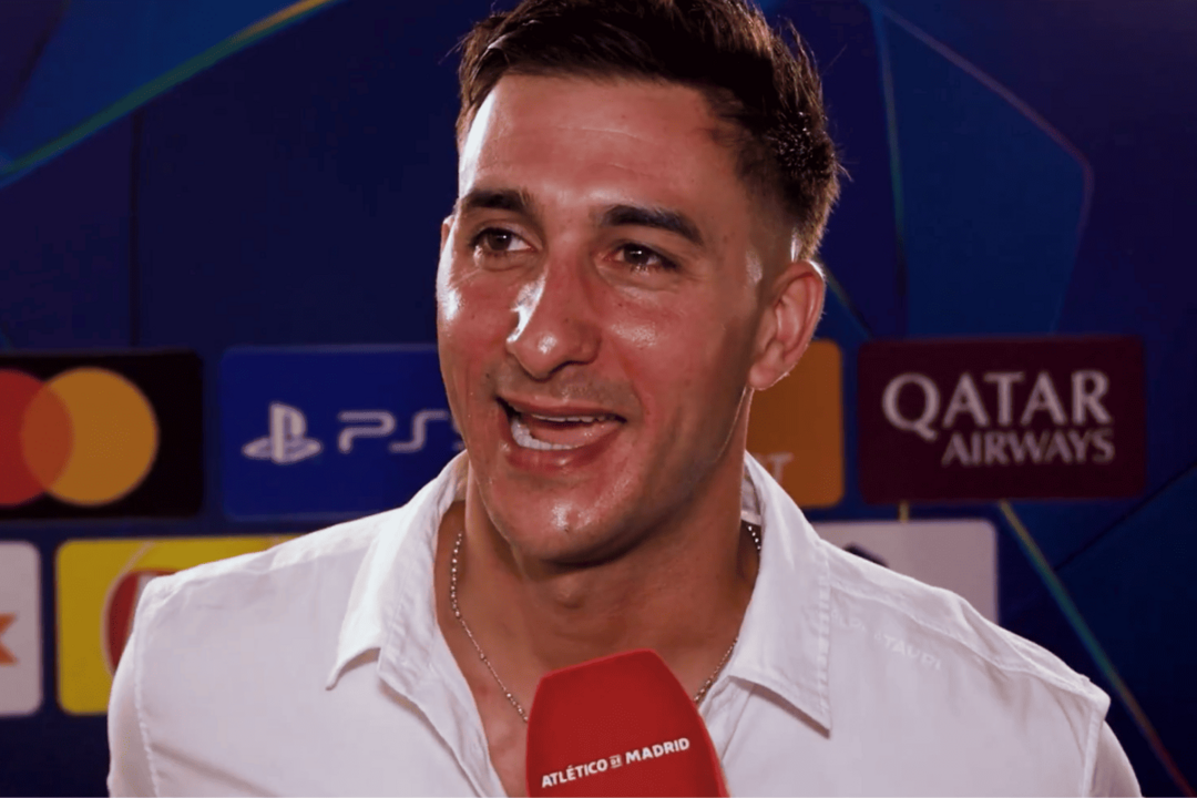 Juan Musso demuestra su felicidad tras la victoria en el Camp Nou | Fuente (@Atleti)