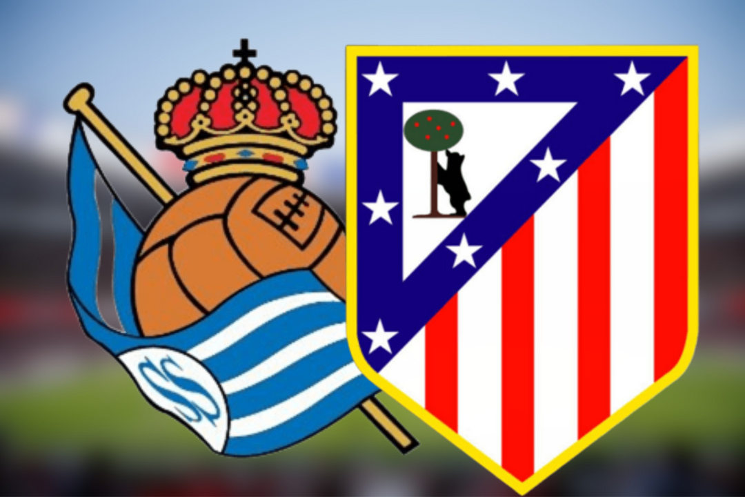 Inicio p&eacute;simo para los colchoneros | Fuente (@Atleti, @RealSociedad y Canva)