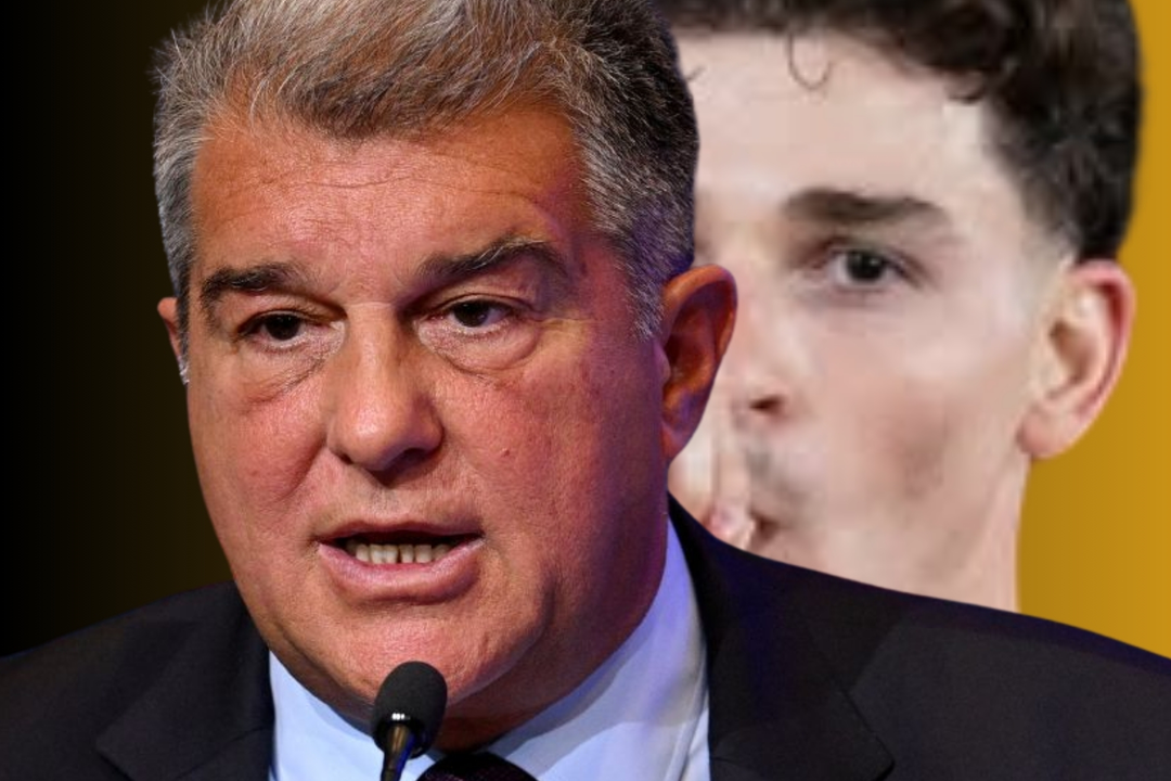 Laporta quiere pescar en el Atl&eacute;tico | Fuente: (@juliaanalvarez, @FCBarcelona y Canva)