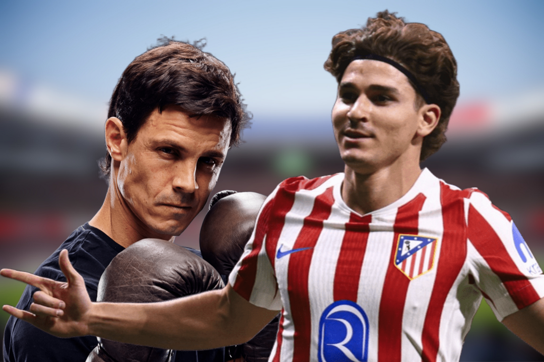 Juli&aacute;n &Aacute;lvarez avisa a Edu Aguirre | Fuente (@Atleti, @ElChiringuitoTV y canva)