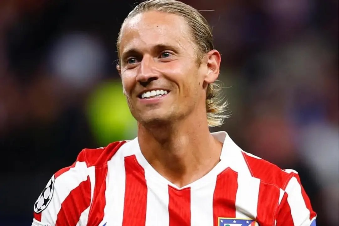 El madrile&ntilde;o, en un encuentro de Champions  |  Fuente (@Atleti)