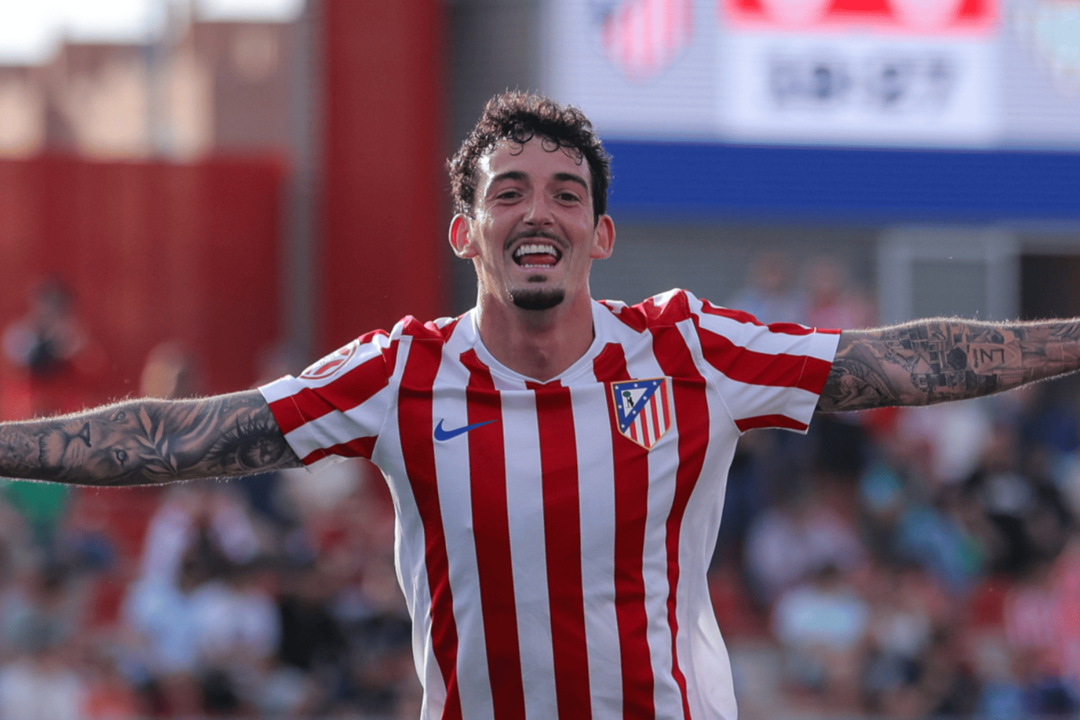 Adri&aacute;n Corral celebrando su gol | Fuente (@AtletiAcademia)