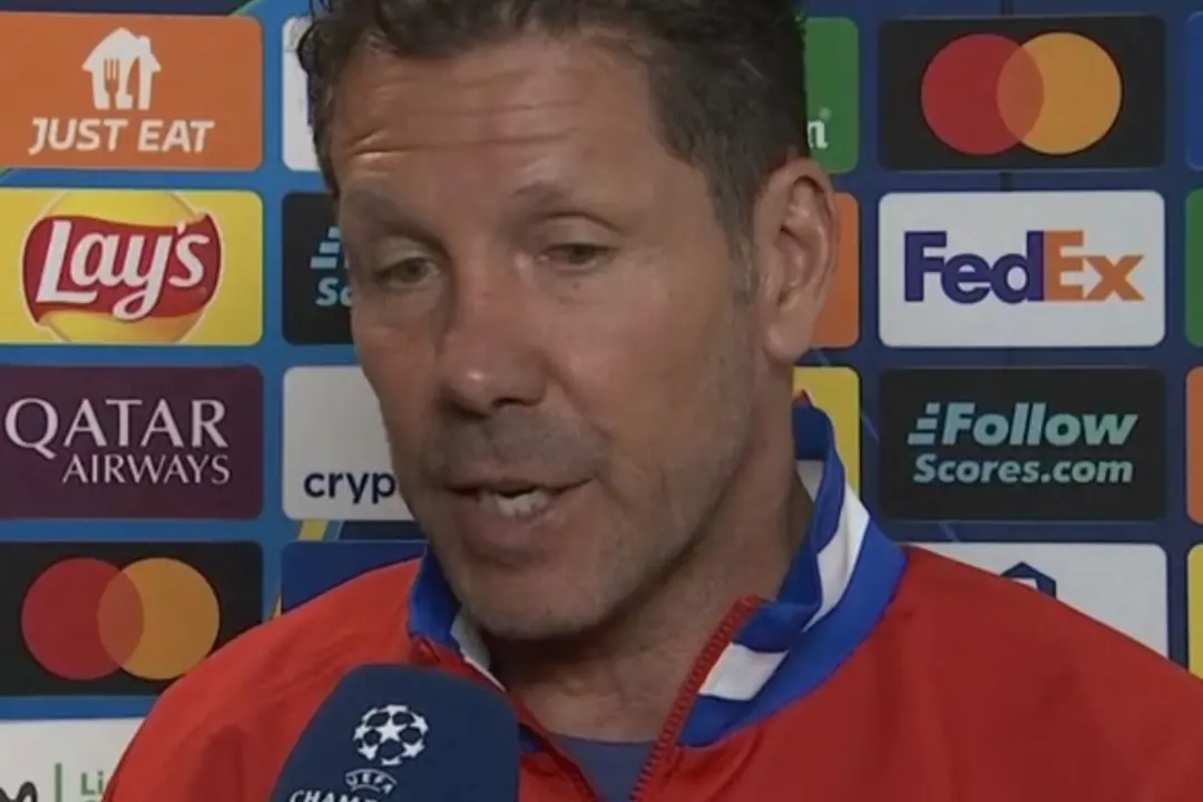 Simeone en la previa del Arsenal   Fuente | (Movistar)