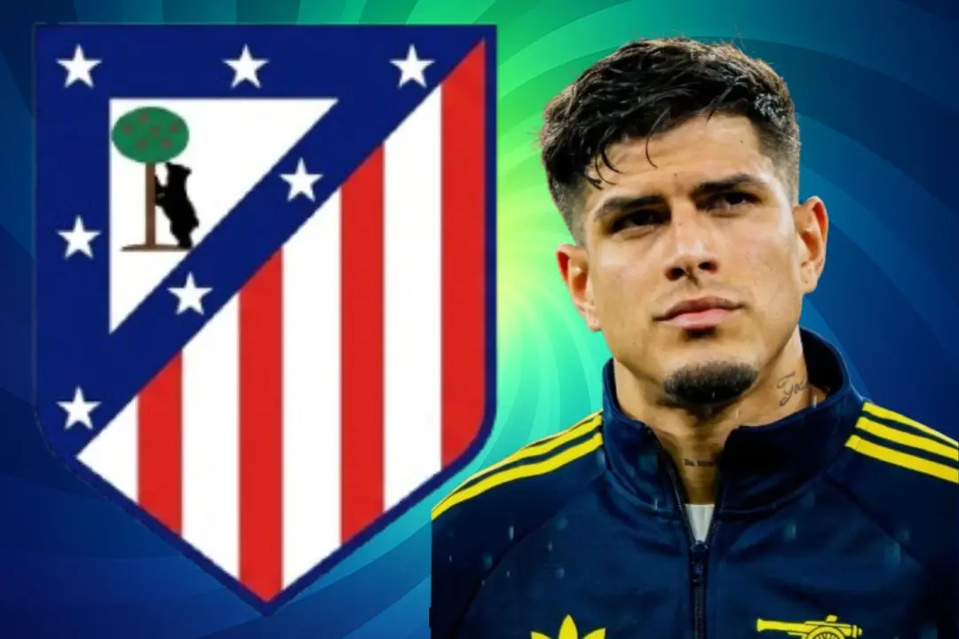 Hincapi&eacute; habla sobre el inter&eacute;s del Atl&eacute;tico de Madrid  Fuente @Piero Hincapie (Instagram)@Atl&eacute;tico Canva