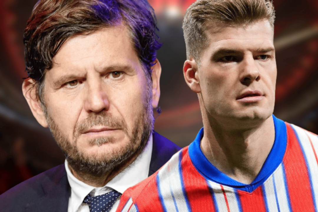 Mateu Alemany habl&oacute; sobre Sorloth | Fuente (@Atleti, Canva)