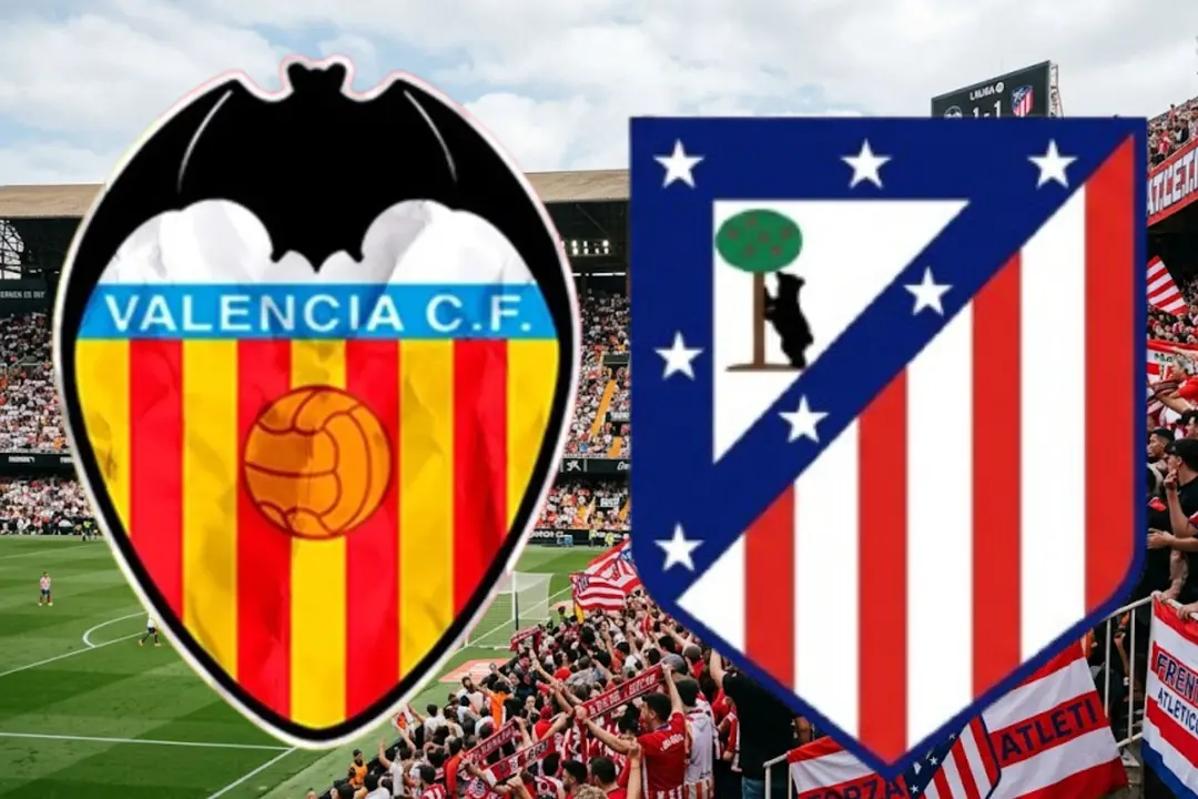 Jugadores que han pasado por el cuadro che y el cuadro colchonero Fuente @Valencia @Atl&eacute;tico Canva