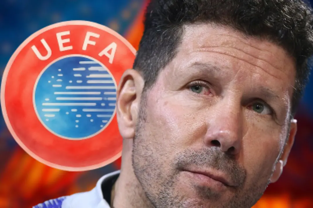 La UEFA se burla del Atl&eacute;tico | Fuente (Canva, @Atleti)