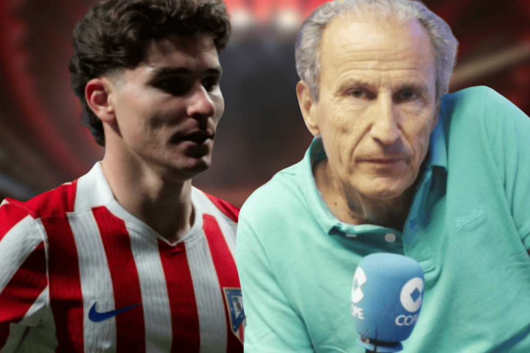 Pet&oacute;n habl&oacute; sobre el futuro de Juli&aacute;n | Fuente (Canva, @Atleti, X)