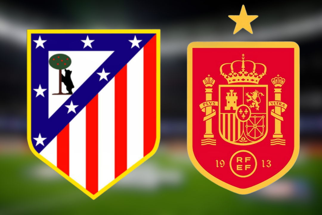El objetivo del Atl&eacute;tico deja tirado a Espa&ntilde;a | Fuente (@Atleti, @SEFutbol y Canva)