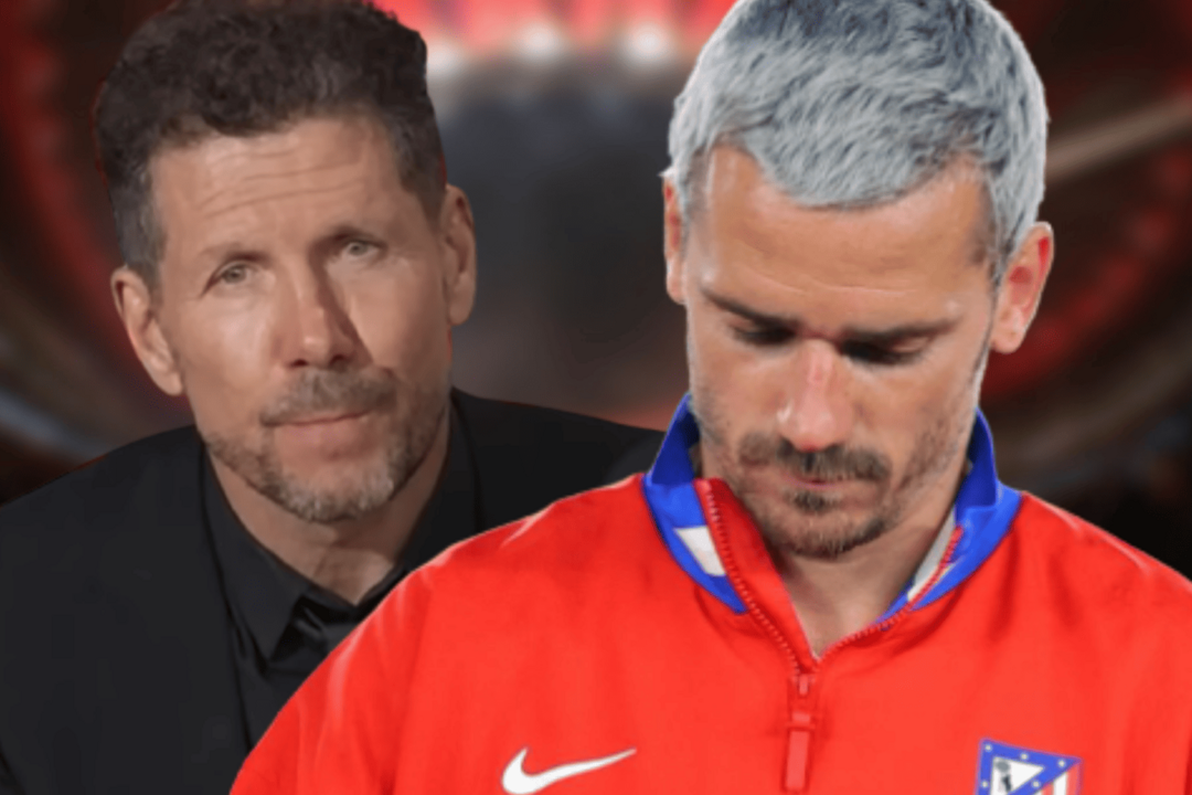 Simeone reflexiona sobre Antoine Griezmann | Fuente (@Atleti, @antogriezmann, Canva)