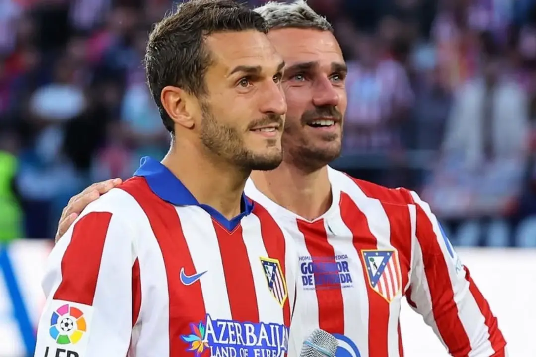 El &uacute;ltimo tributo de Koke para Antoine Griezmann | Fuente (@Atleti)