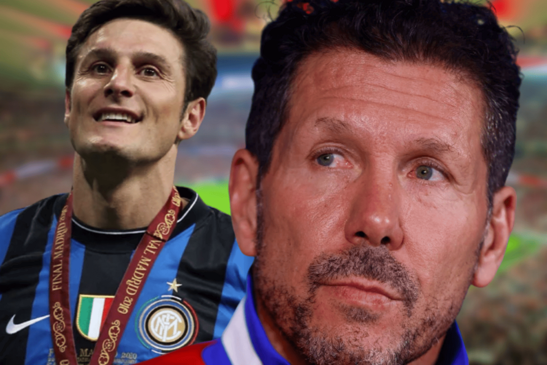 Las palabras de Zanetti sobre el Cholo | Fuente (@Atleti, Wikipedia, Canva)